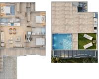 Obra Nueva - Bungalow - Pilar de la Horadada - parques de Andromeda